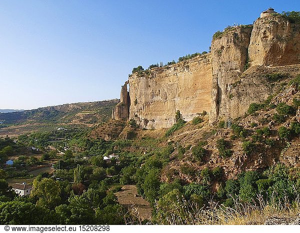Geografie Spanien Ronda Malaga Altstadt Schlucht El Tajo Andalusien