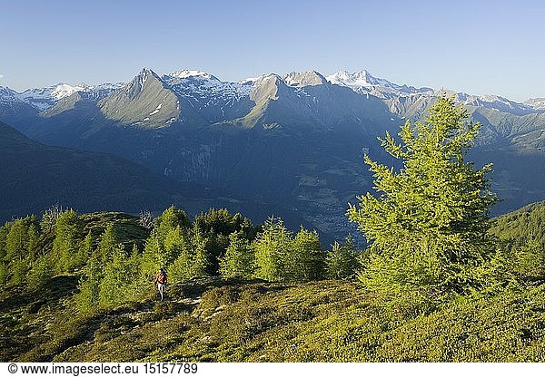 Geografie  Ã–sterreich  Tirol  Hohe Tauern  Wanderer am Weberstein