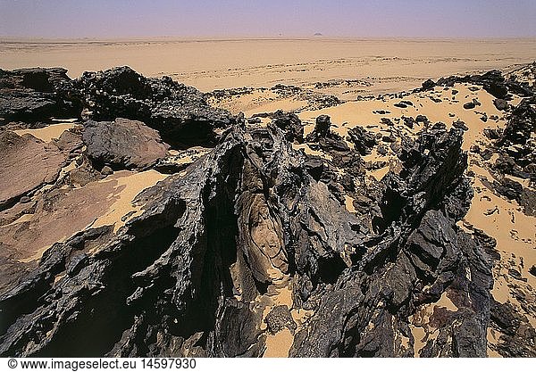 Geografie  Sudan  Landschaften  WÃ¼ste westlich von Dongola