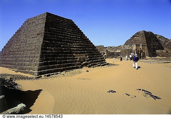 Geografie  Sudan  Meroe  GebÃ¤ude  Pyramiden
