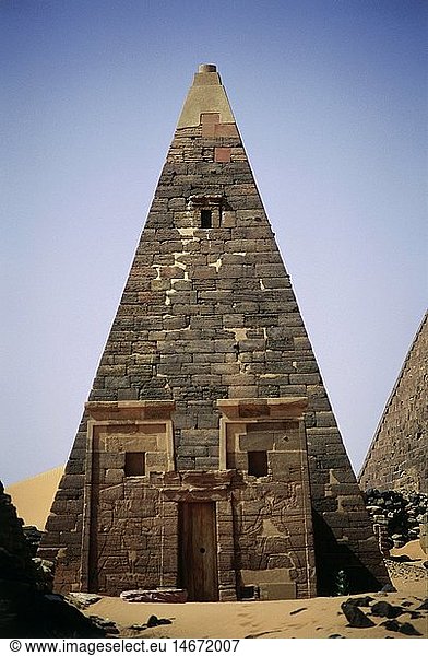 Geografie  Sudan  Schandi  GebÃ¤ude  Pyramiden von Meroe