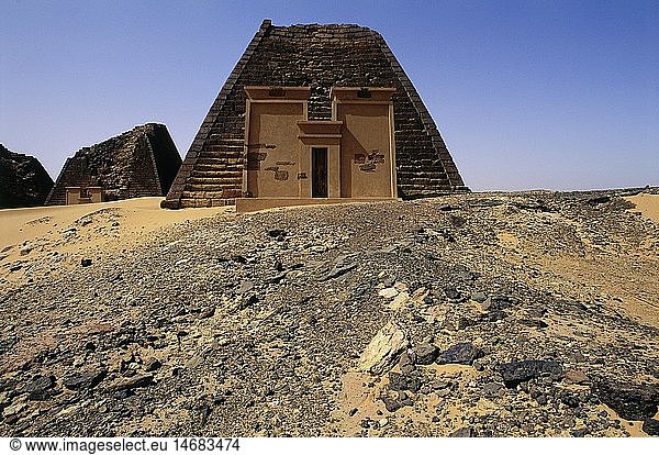 Geografie  Sudan  Schandi  GebÃ¤ude  Pyramiden von Meroe