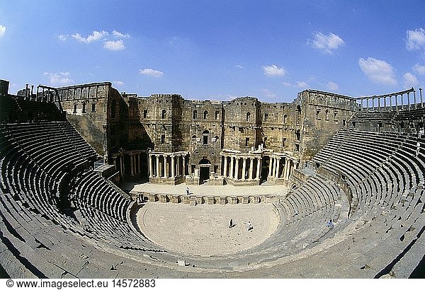 Geografie  Syrien  Bosra  rÃ¶mische Ruinen  Theater  erbaut: 2. Jh. n. Chr.  Innenansicht