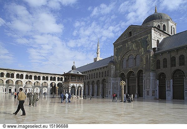 Geografie  Syrien  Damaskus  Moscheen  Umayyad Moschee  erbaut: 708 - 715  AuÃŸenansicht