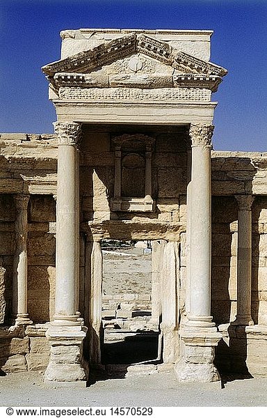 Geografie  Syrien  Palmyra  rÃ¶mische Stadt  erbaut: 1. Jh. n. Chr.  Ruinen