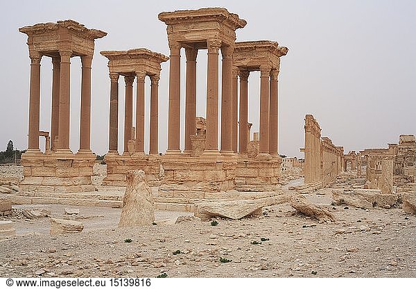 Geografie  Syrien  Palmyra  rÃ¶mische Stadt  erbaut: 1. Jh.  Ruinen