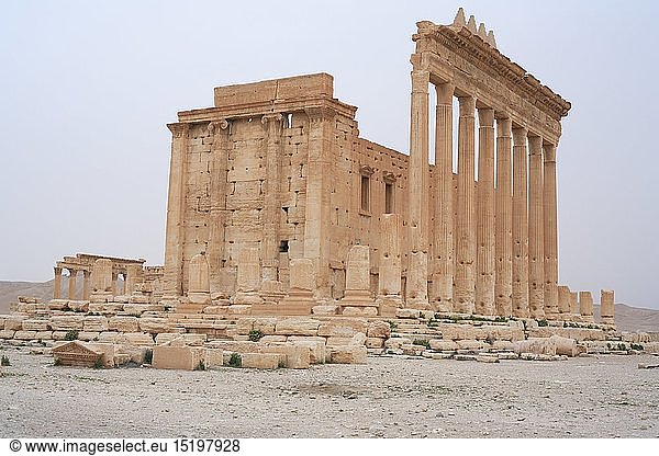 Geografie  Syrien  Palmyra  rÃ¶mische Stadt  GebÃ¤ude  Tempel des Baal  erbaut: 130  AuÃŸenansicht
