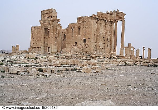Geografie  Syrien  Palmyra  rÃ¶mische Stadt  GebÃ¤ude  Tempel des Baal  erbaut: 130  AuÃŸenansicht