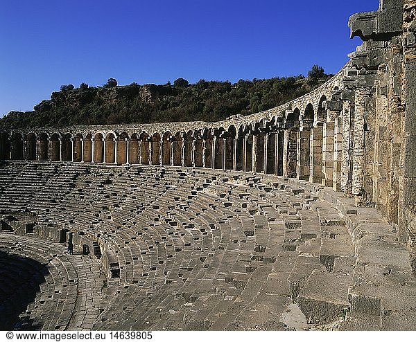 Geografie  TÃ¼rkei  Aspendos  Innenraum des Amphitheaters  erbaut im 2. Jahrhundert
