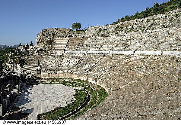 Geografie  TÃ¼rkei  Ephesos  Theater  GroÃŸes Theater  Ãœberreste