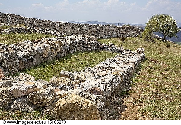 Geografie  TÃ¼rkei  Hattusa  Hauptstadt der Hethiter  1650 und 1200 v.Chr.  Ausgrabungen  Stadtmauer