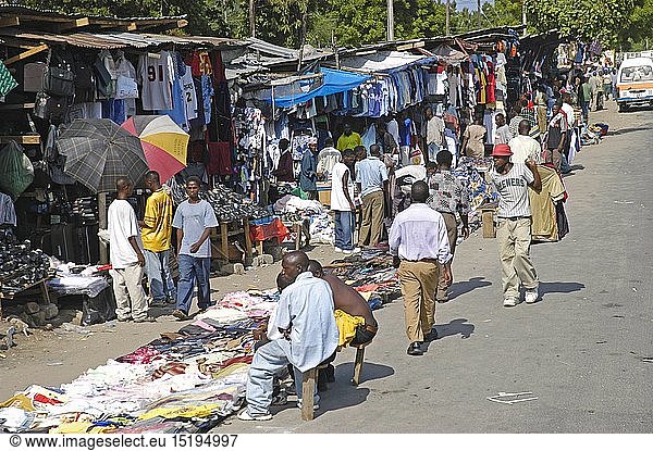 Geografie  Tansania  Handel  Kleidermarkt Mitumba in Daressalam