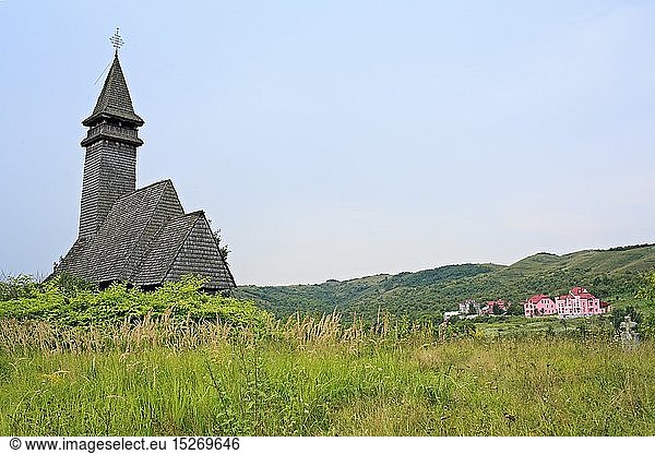 Geografie  Ukraine  Holzkirche in Oblast Transkarpatien