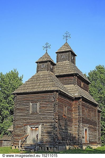 Geografie  Ukraine  Pirogovo  Freiluftmuseum  Holzkirche