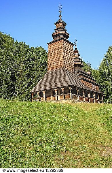 Geografie  Ukraine  Pirogovo  Freiluftmuseum  Holzkirche