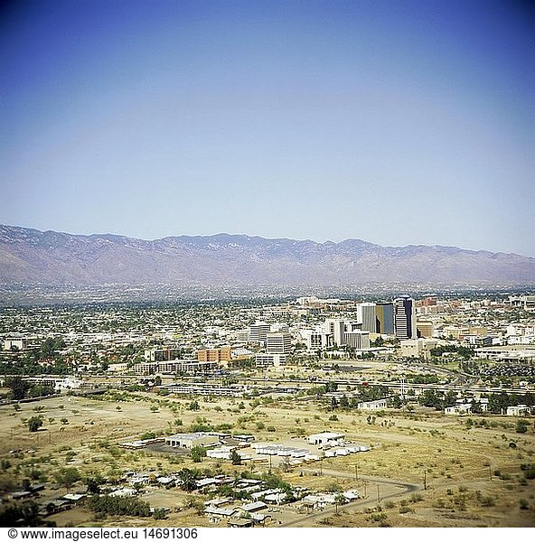 Geografie  USA  Arizona  Tucson  Ã¼berblick Ã¼ber die Stadt