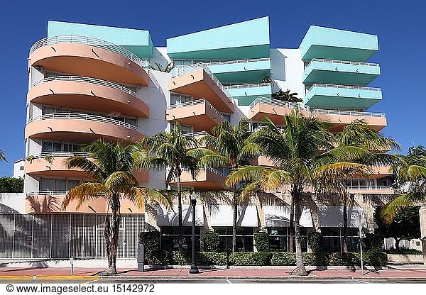 Geografie  USA  Florida  Miami Beach  Art Deco District  Ocean Drive  Miami Beach