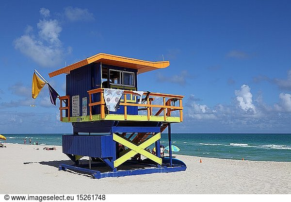 Geografie  USA  Florida  Miami Beach  Baywatch Station (Life Guard HÃ¤uschen)  Miami Beach