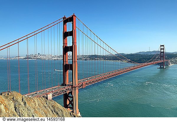 Geografie  USA  Kalifornien  Golden Gate Bridge  Marine Headlands  Golden Gate NRA  San Francisco