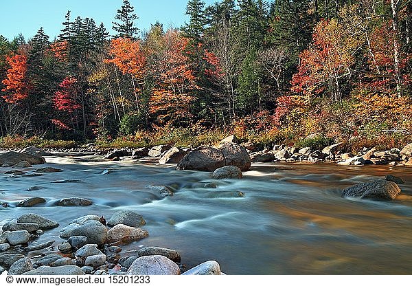 Geografie  USA  New Hampshire  White Mountains  Swift River  Kancamagus Scenic Byway  White Mountains  New Hampshire  USA