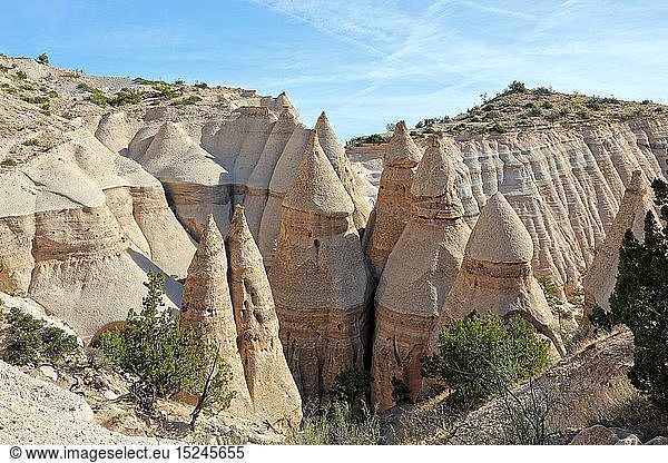 Geografie  USA  New Mexico  Cochiti  Tent Rocks im Kasha Katuwe Tent Rocks  Cochiti  New Mexico