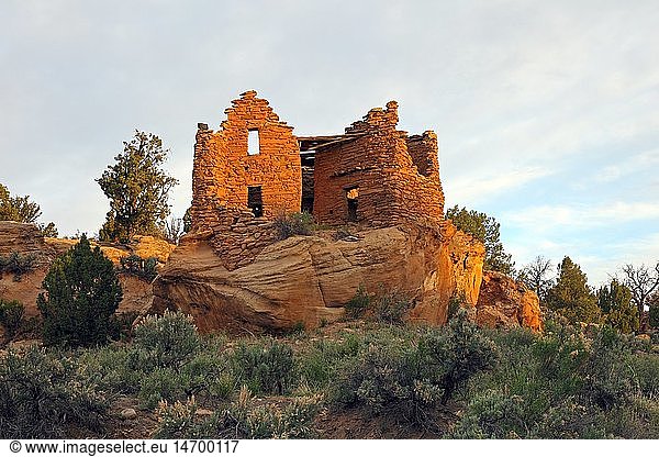 Geografie  USA  New Mexico  Dinetah Pueblitos  Citadel Ruin Pueblito  erbaut im frÃ¼hen 17. Jahrhundert