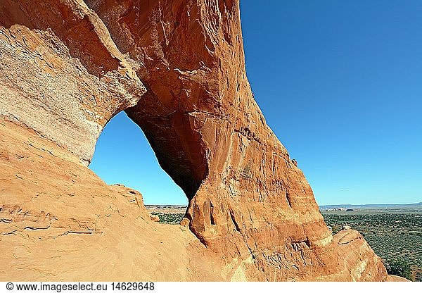 Geografie  USA  Utah  Looking Glass Arch  sÃ¼dlich von Moab