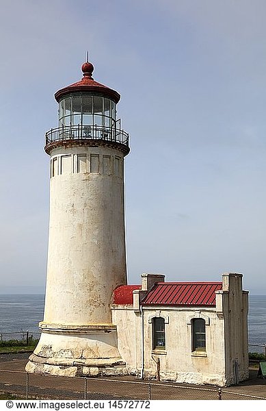 Geografie  USA  Washington  GebÃ¤ude  North Head Light  erbaut 1856  AuÃŸenansicht