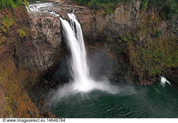 Geografie  USA  Washington  Snoqualmie Falls  Ã¶stlich von Seattle  Reservat