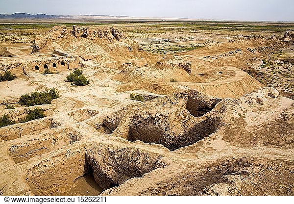 Geografie  Usbekistan  Toprak-kala  Ausgrabungen der antiken StÃ¤tten  erbaut 1.  5. Jahrhundert