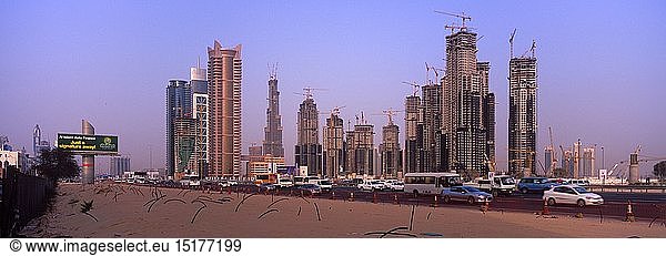 Geografie  Vereinigte Arabische Emirate  Dubai  Sheik Zhayed Strasse