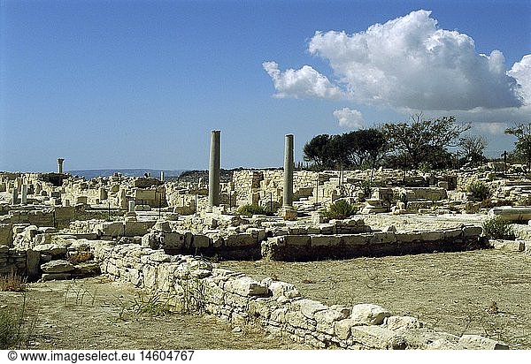 Geografie  Zypern  Kourion  AusgrabungsstÃ¤tte  antike Ruinen