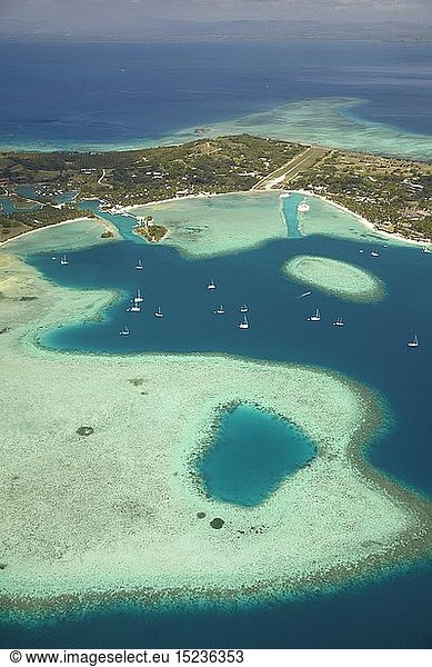 Geography / travel Geography / travel, Fiji, Coral reef and Musket Cove ...