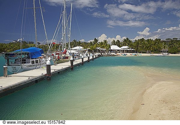 Geography / travel Geography / travel, Fiji, Yachts tied up at Musket ...