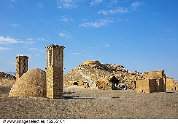 geography / travel  air-cooled cistern and Dakhma  Yazd