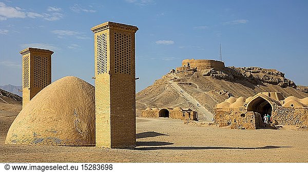 geography / travel  air-cooled cistern and Dakhma  Yazd