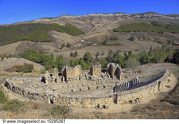 geography / travel  Algeria  Roman Theater  Ruins of ancient city Cuicul  Djemila  Setif Province