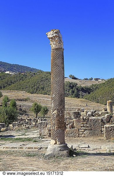 geography / travel  Algeria  Ruins of ancient city Cuicul  Djemila  Setif Province