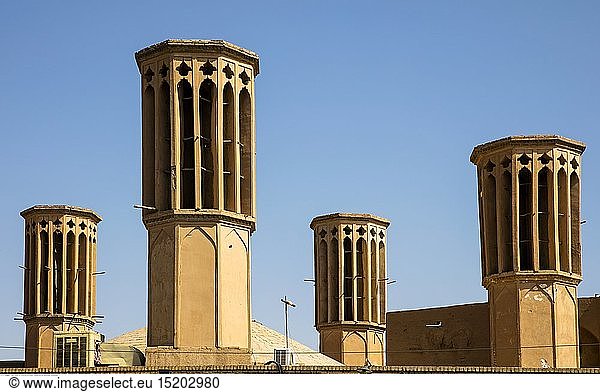 geography / travel  Amir Chakhmaq Square  Yazd  wind towers
