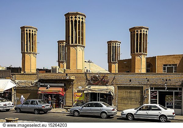 geography / travel  Amir Chakhmaq Square  Yazd  wind towers
