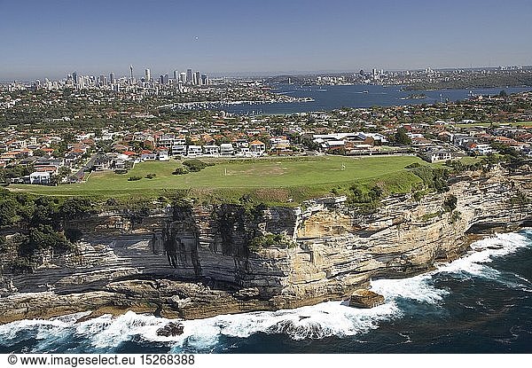 Geography / travel  Australia  Sea Cliffs and Dover Heights  Sydney  New South Wales  - aerial