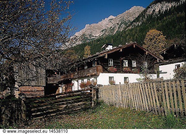 geography / travel  Austria  Styria  Hoher Dachstein  mountain range  Ramsau  farm house