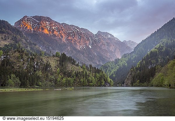 geography / travel  Austria  Styria  Sunset in the Salzatal  Valley  Palfau  Wildalpen  Austria