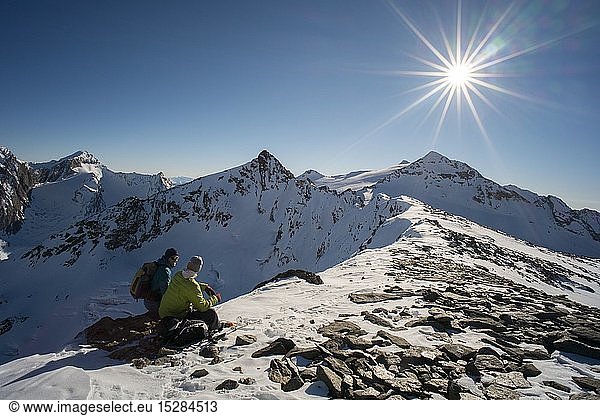 geography / travel  Austria  Tyrol  Oetztal Alps  ski tour Eiskoegele (peak)  Gurgler Ridge