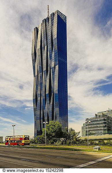 geography / travel  Austria  Vienna  Donau City Tower 1  built 2010 - 2013  after design by Dominique Perrault  exterior view  2014