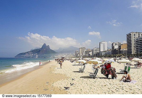 geography / travel  Brazil  Rio de Janeiro  beaches  Ipanema beach