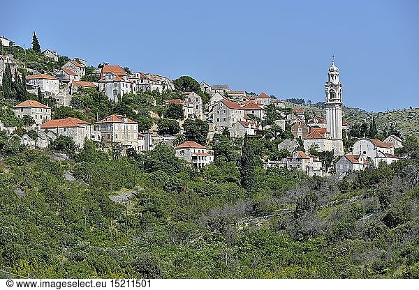 geography / travel  Croatia  village view of Lozica  Brac isle  Dalmatia  Adriatic Sea