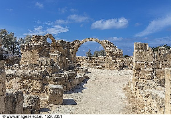 geography / travel  Cyprus  Saranda Kolones Byzantine fortress  Paphos