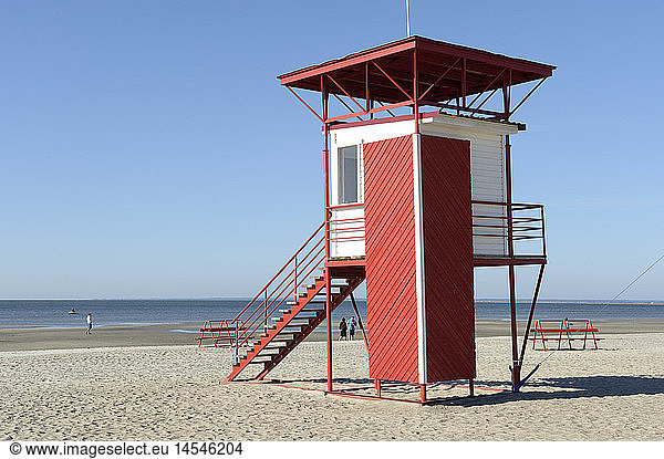 geography / travel  Estonia  Prnu  beaches  outlook for lifeguards  exterior view