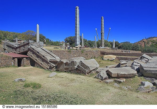 geography / travel  Ethiopia  Fallen obelisk  Northern Stelae Park  Axum  Tigray region
